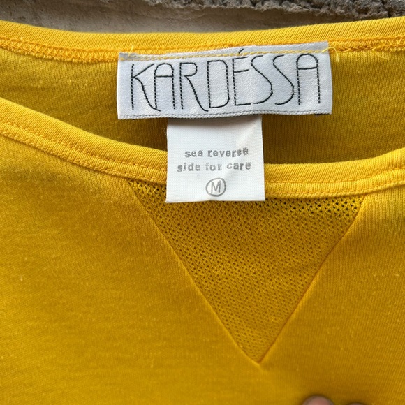 Vintage Yellow Sweater Dress - Picture 6 of 6